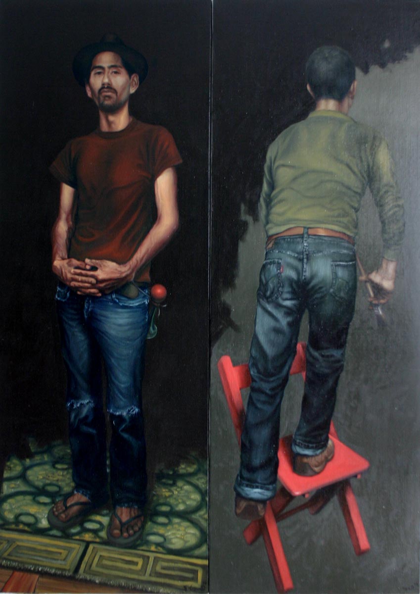 Contra el pintor (diptych). 2010
